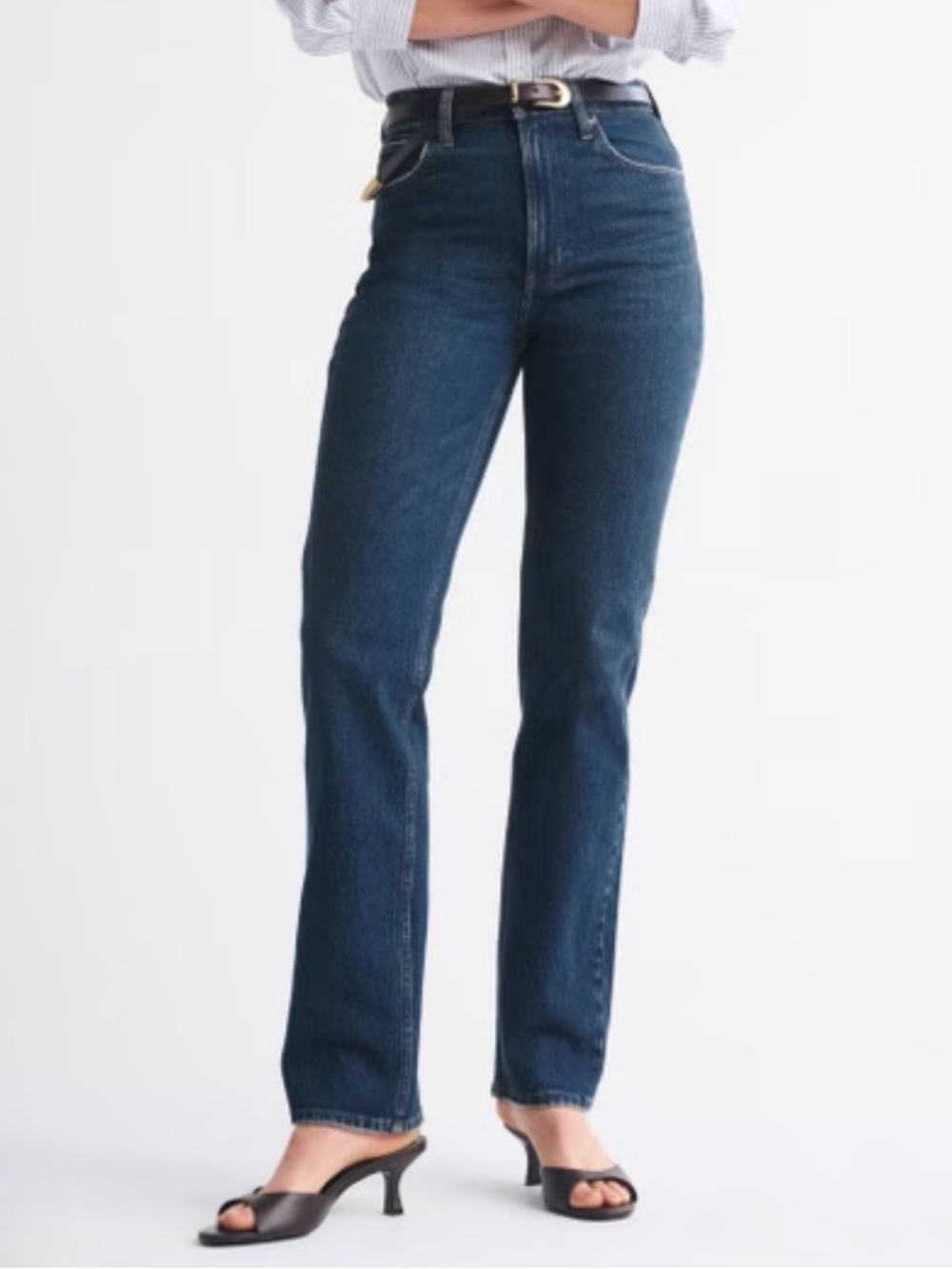 Abercrombie & Fitch Dark Blue Straight Leg Jeans